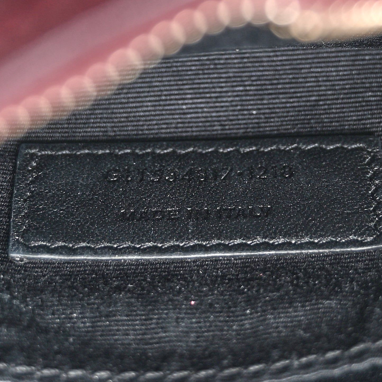 Calfskin Matelasse Monogram Lou Belt Bag Dark Legion Red