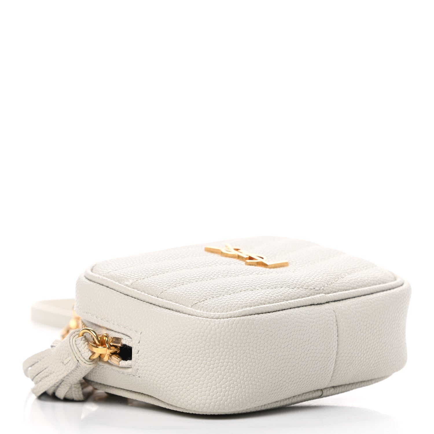 Saint Laurent Grain De Poudre Matelasse Monogram Baby Lou Camera Bag Crema Soft 4 of 11