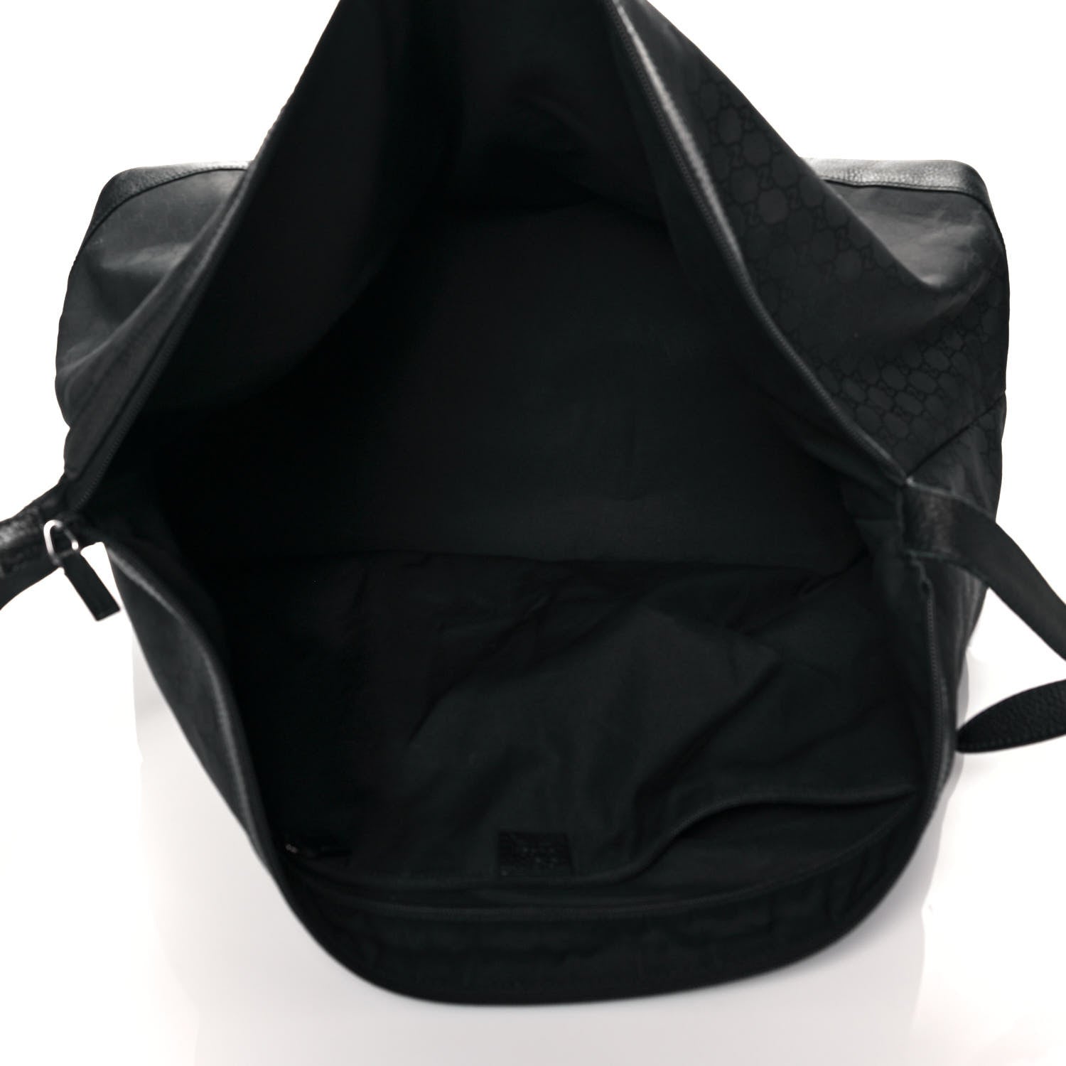 Gucci Nylon Monogram Travel Hobo Black 5 of 15