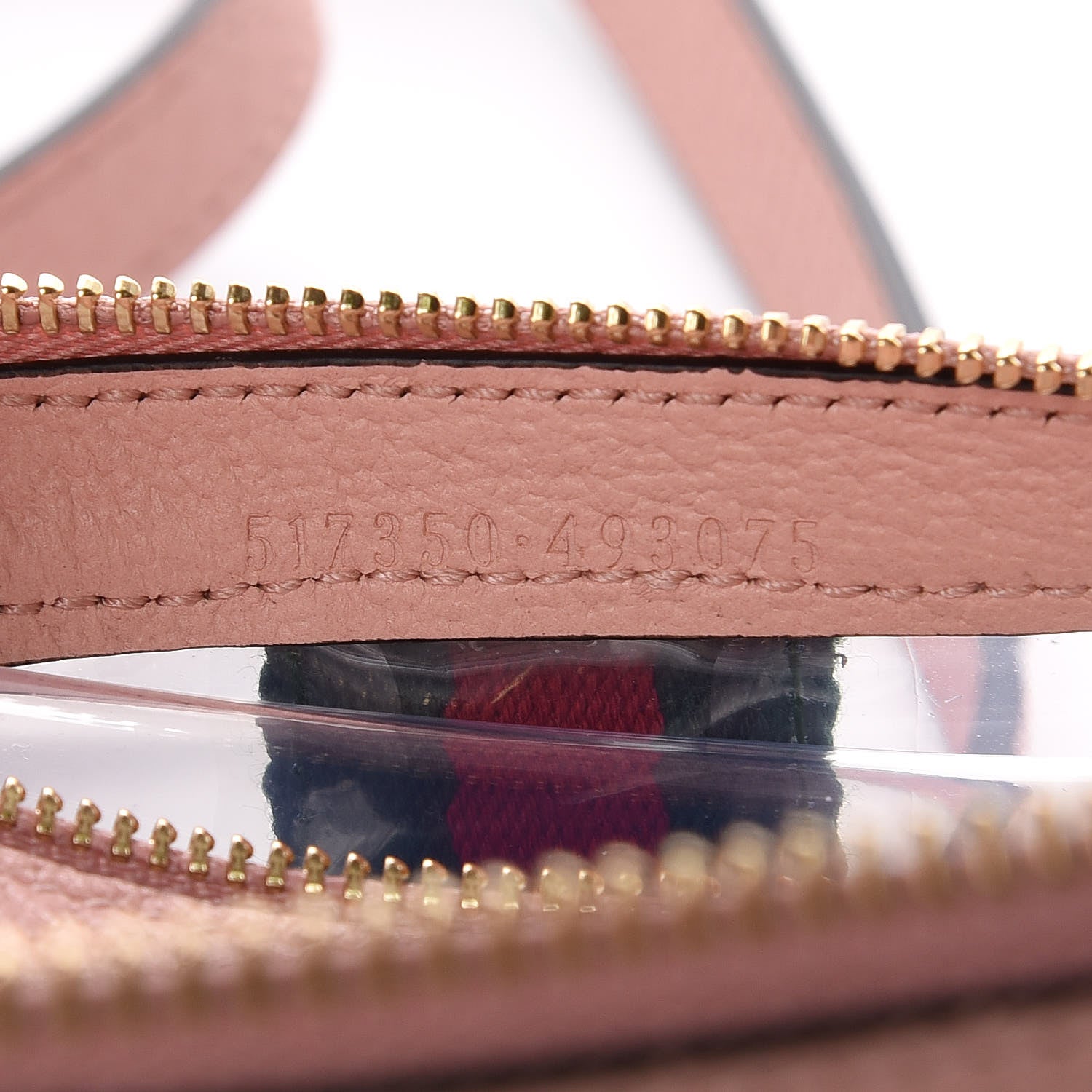 Gucci Vinyl Web Mini Ophidia Transparent Shoulder Bag Perfect Pink 9 of 10