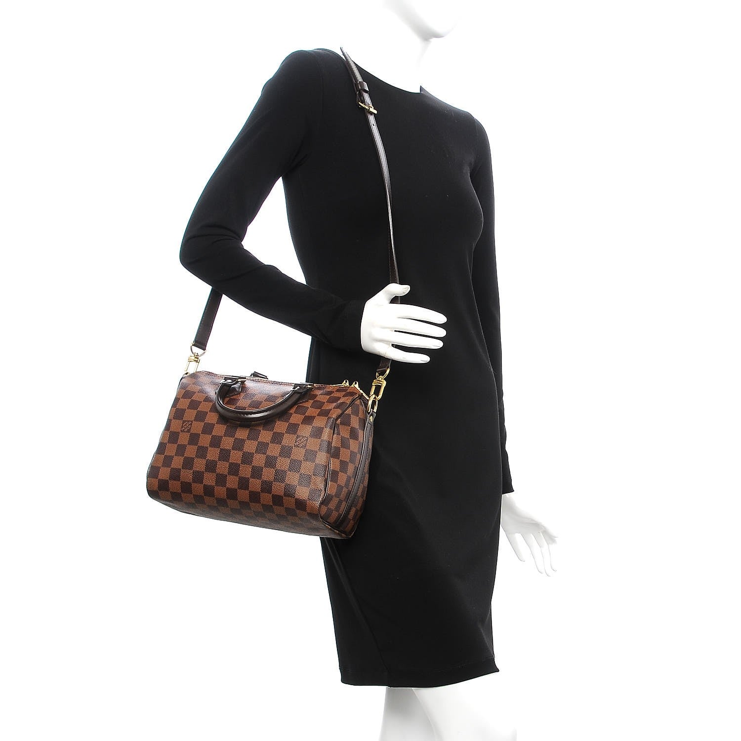 Louis Vuitton Damier Ebene Speedy Bandouliere 25 2 of 11