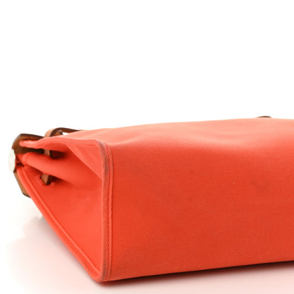 Hermes Vache Hunter Toile Herbag Zip 31 PM Capucine Fauve 11 of 14