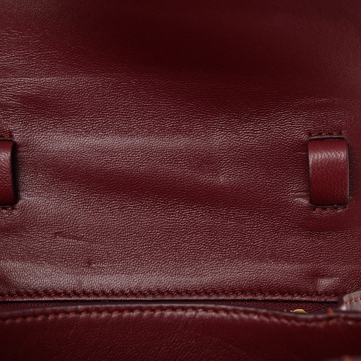 Celine Box Calfskin Small Classic Box Flap Bag Burgundy 6 of 9