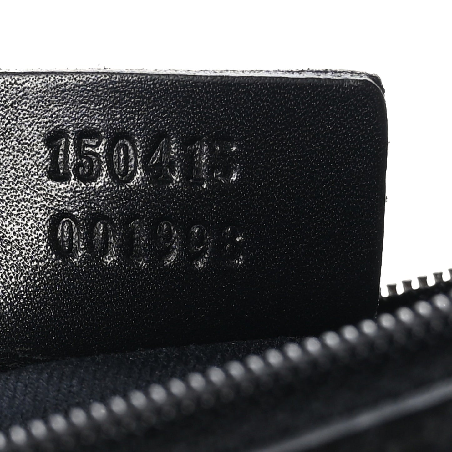 Monogram Zip Pouch Black
