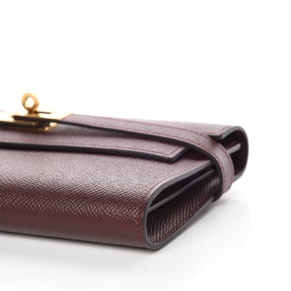 Hermes Epsom Kelly Longue Wallet Bordeaux 9 of 11