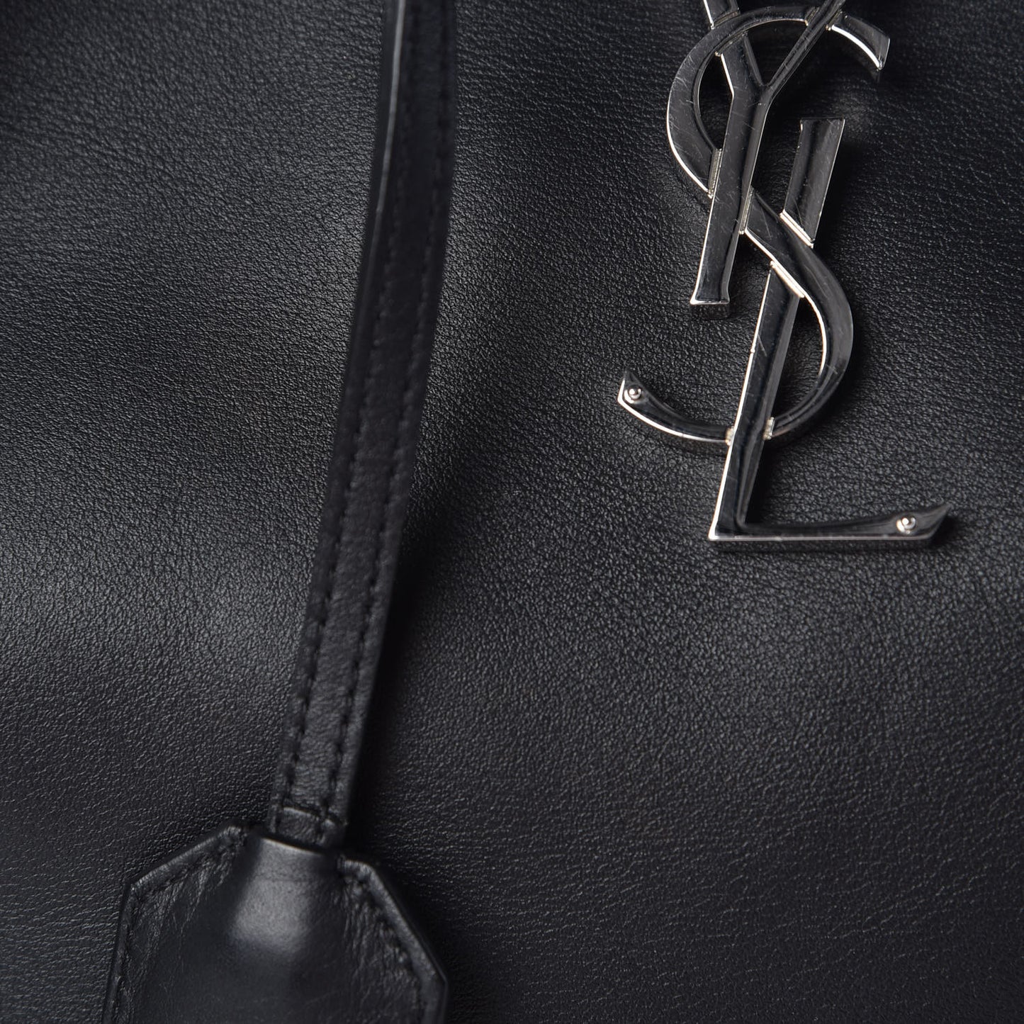 Smooth Calfskin Small Monogram Cabas Black