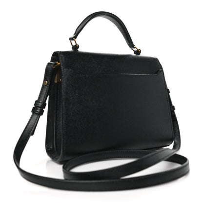 Saint Laurent Grain de Poudre Mini Classic Monogram Cassandra Top Handle Black 3 of 9