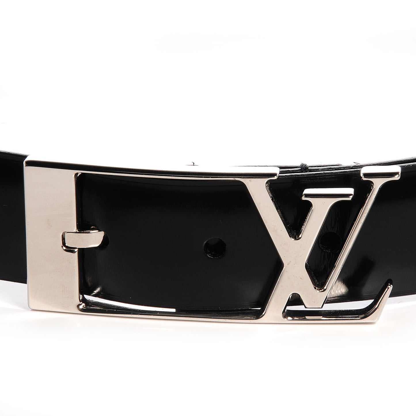 Glazed Calfskin Anagramme Belt 85 34 Black