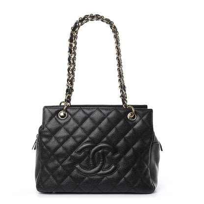 Chanel Caviar Quilted Petit Timeless Tote PTT Black 1 of 15