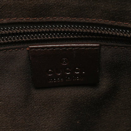 Gucci Monogram Calfskin Perforated Medium Flat Messenger Bag Dark Brown 6 of 8