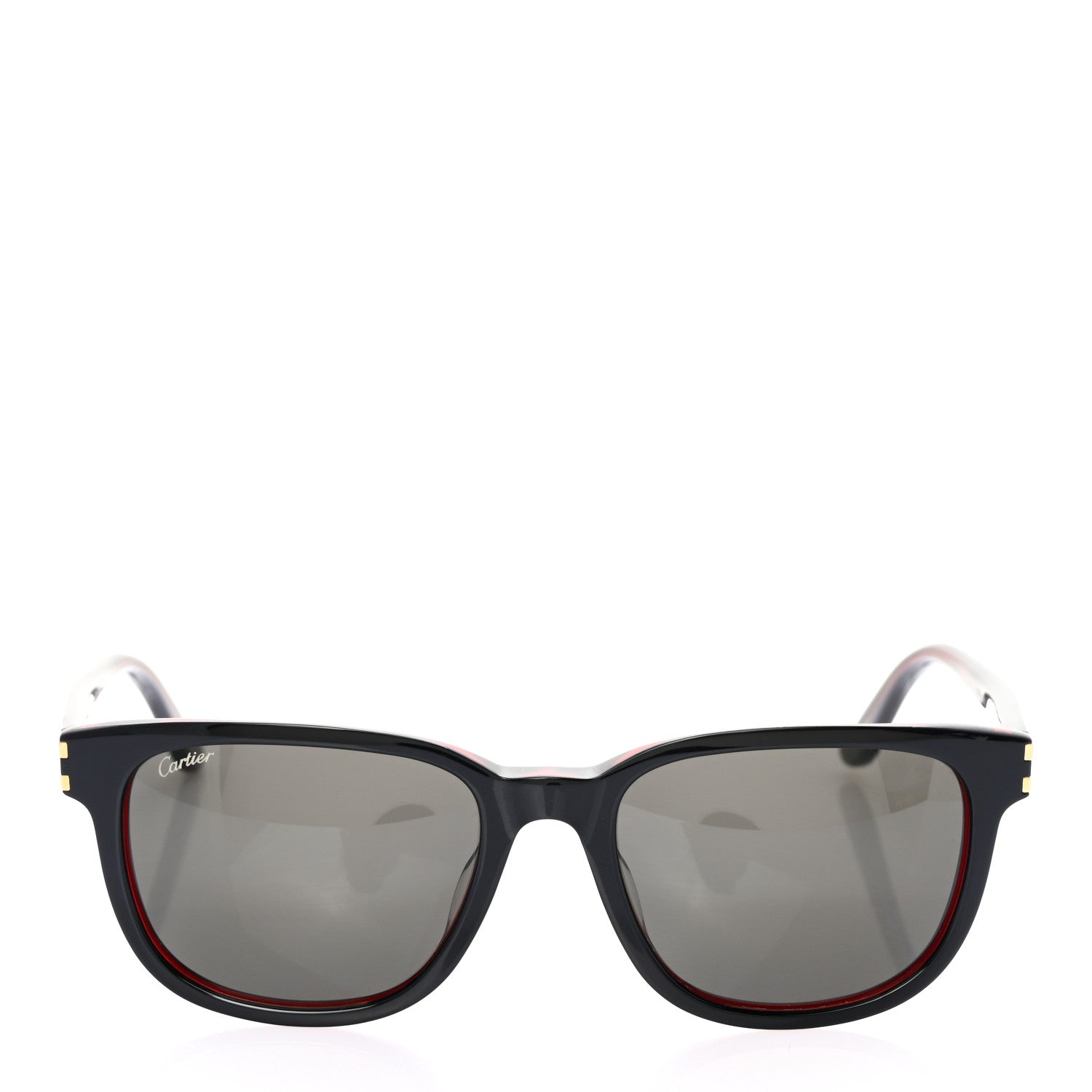 Cartier Acetate CT0002S Rectangular Sunglasses Black 2 of 8