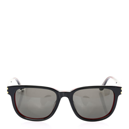 Cartier Acetate CT0002S Rectangular Sunglasses Black 2 of 8