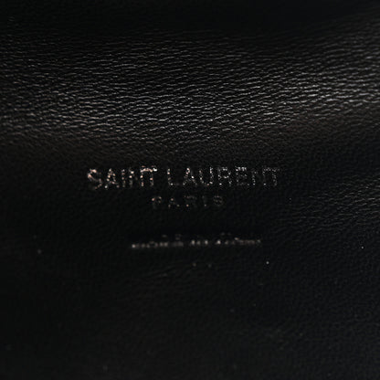 Saint Laurent Lambskin Monogram Loulou Puffer Pouch Clutch Black 8 of 11