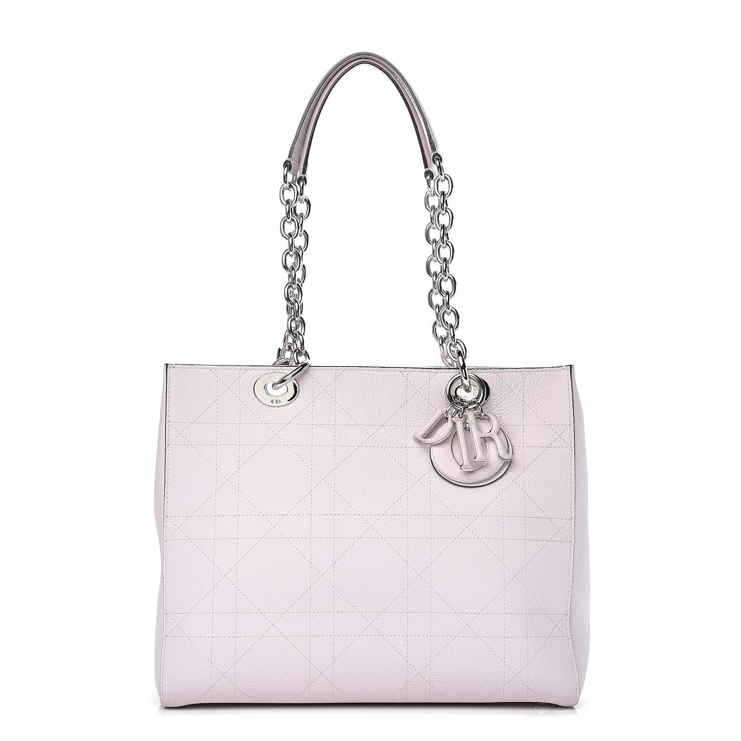 Christian Dior Grained Calfskin Cannage Small Ultradior Tote Light Pink 1 of 12