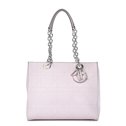 Christian Dior Grained Calfskin Cannage Small Ultradior Tote Light Pink 1 of 12