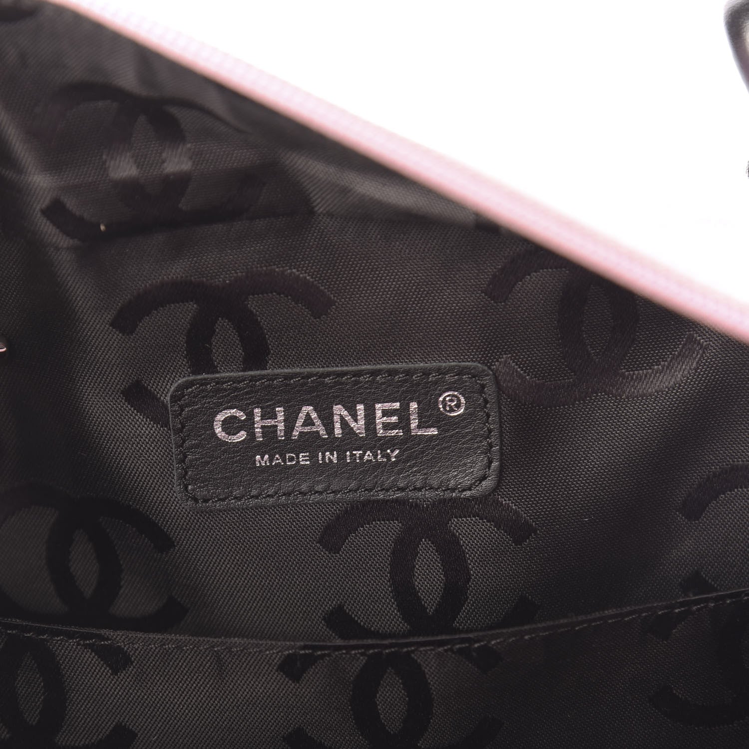 Chanel Calfskin Quilted Large Cambon Multipocket Reporter Pink Black 8 of 16
