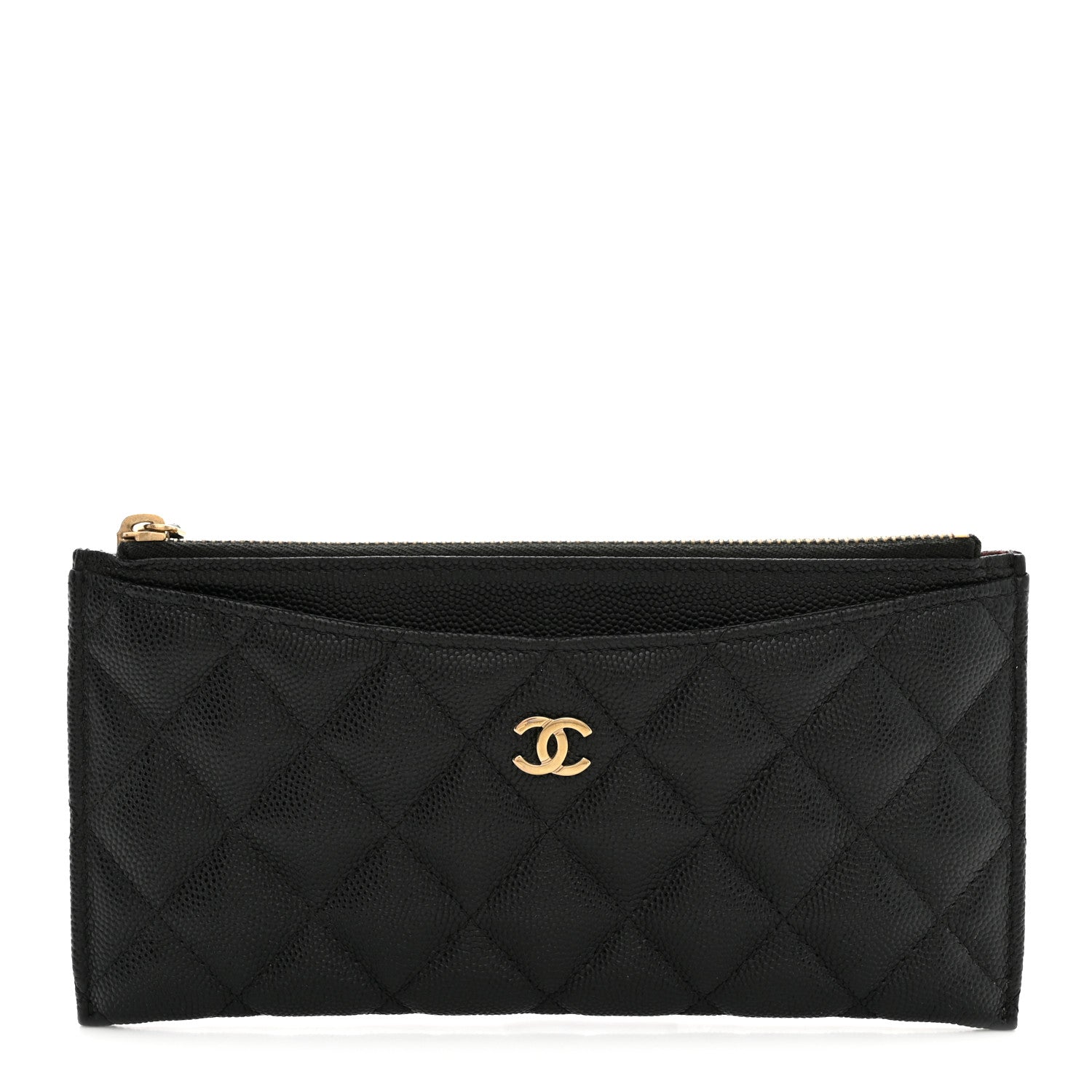 Chanel Caviar Quilted Classic Zip Pouch Black 1 of 8