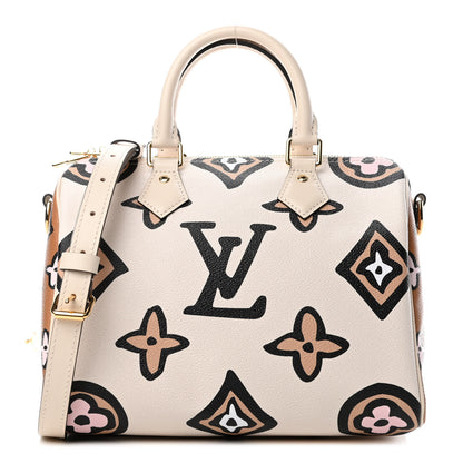 Louis Vuitton Monogram Giant Wild At Heart Speedy Bandouliere 25 Creme 1 of 4