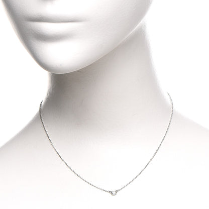 Tiffany Platinum Diamond .14ct Elsa Peretti Diamonds by the Yard Pendant Necklace 2 of 9