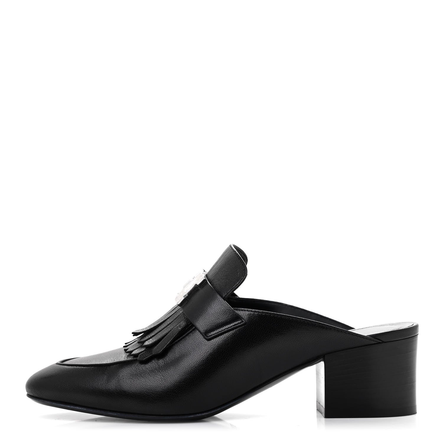 Hermes Goatskin Tuileries Mules 37 Black 1 of 8