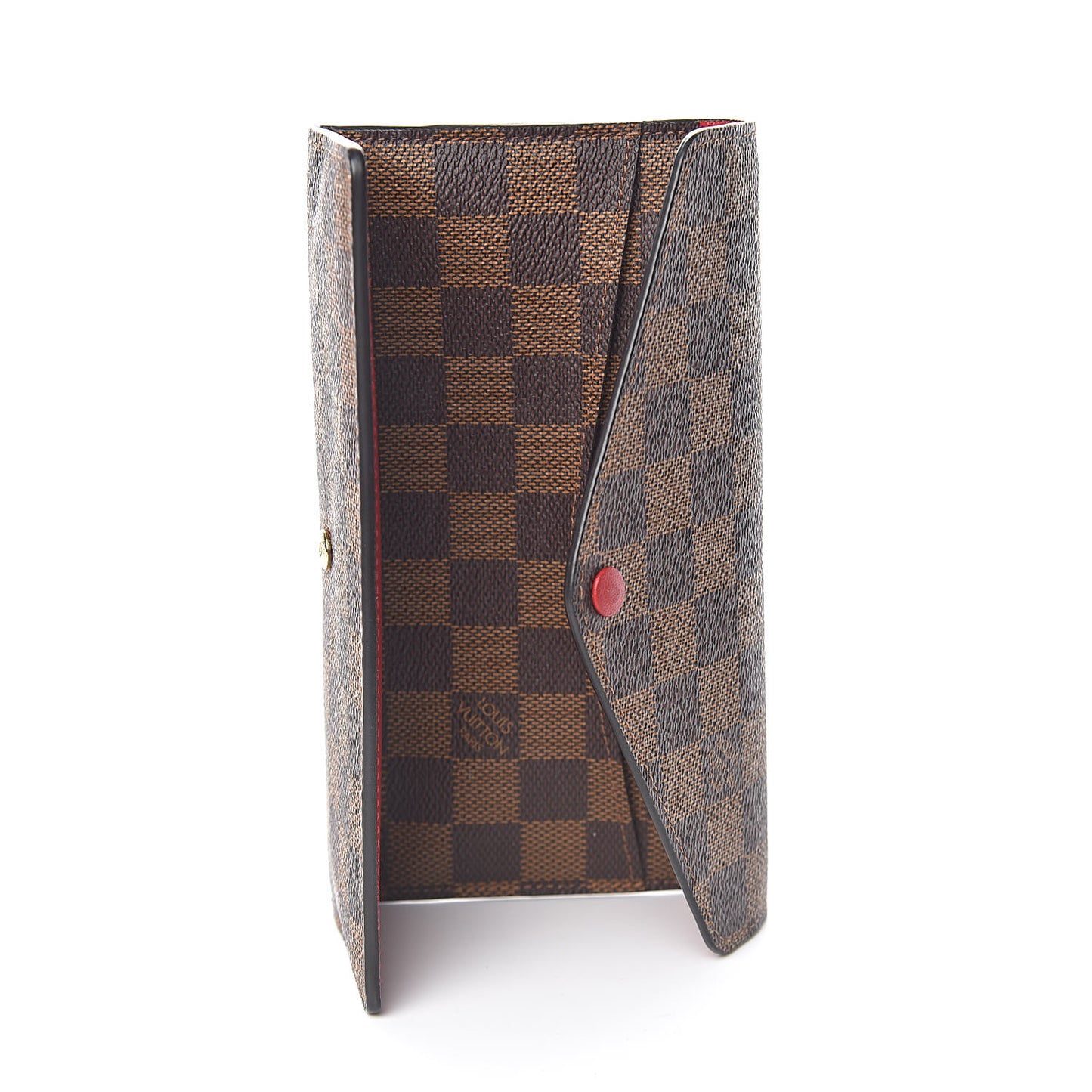 Damier Ebene Josephine Wallet Red
