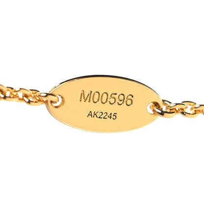 Louis Vuitton Metal Crystal LV Iconic Necklace Gold 5 of 6