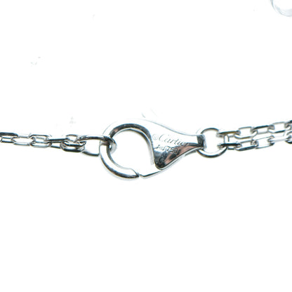 Cartier 18K White Gold 2 Diamond LOVE Necklace 5 of 7