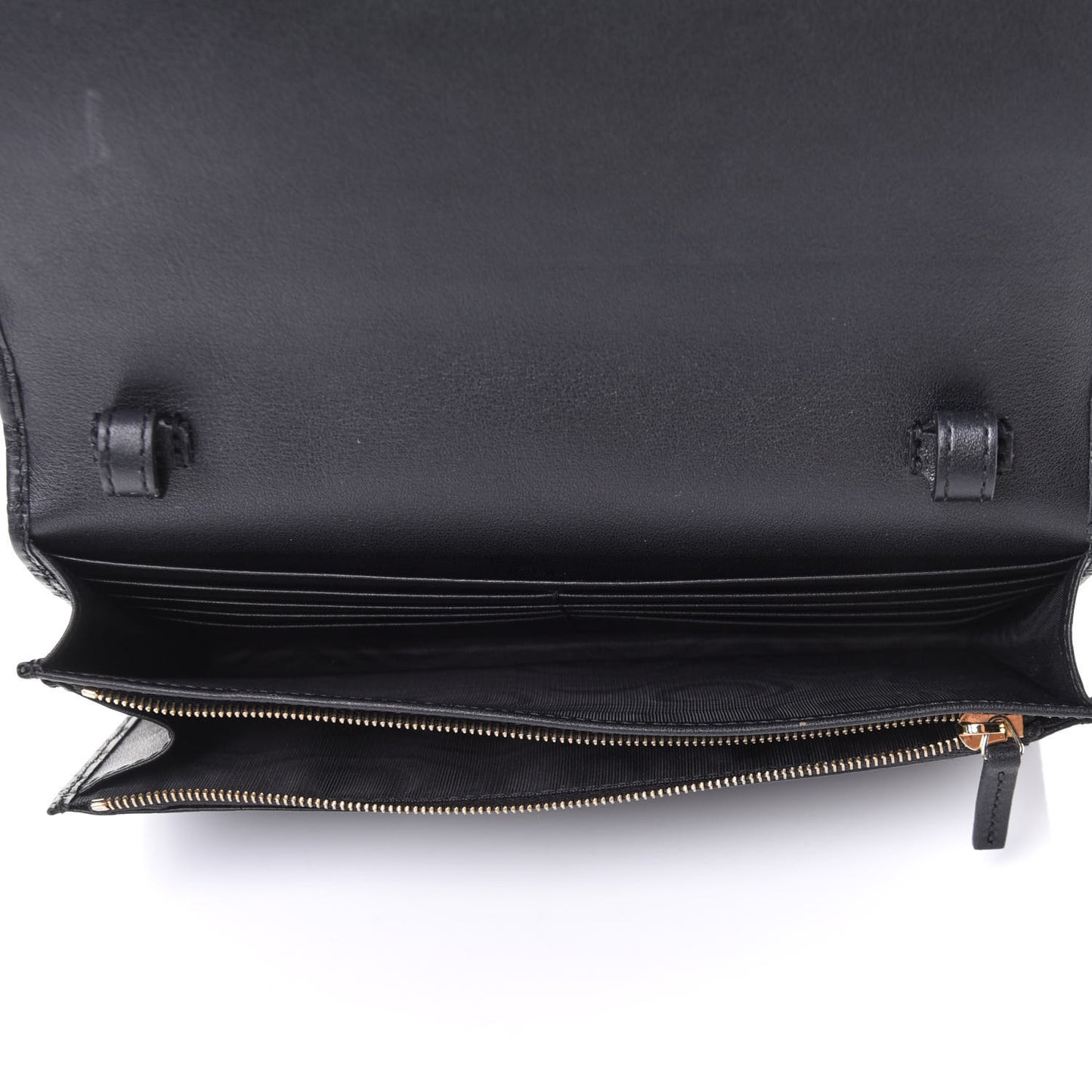 Microguccissima Crossbody Wallet Black