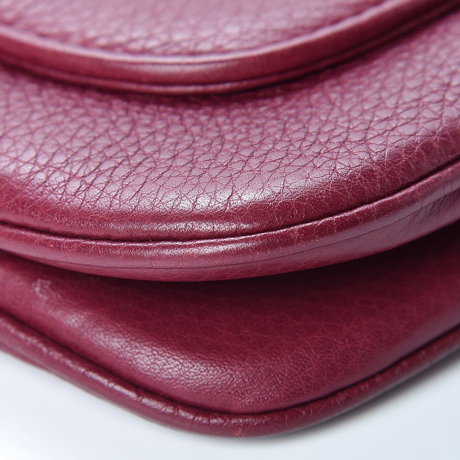 Gucci Cellarius Calfskin Small 1973 Chain Shoulder Bag Cherry Gloss 11 of 16