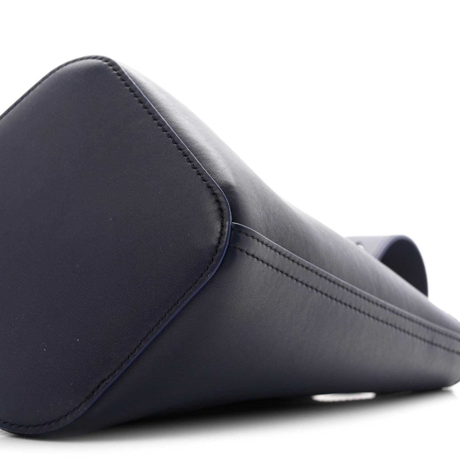 Loewe Soft Grained Calfskin Mini Pebble Bucket Bag Navy 9 of 9