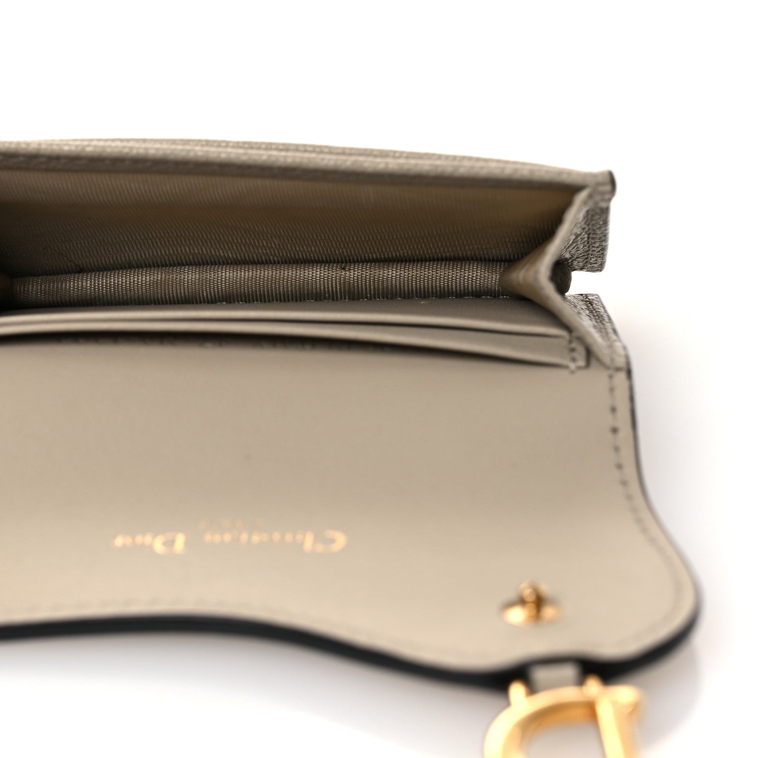 Christian Dior Goatskin Saddle Card Holder Corda 5 of 9