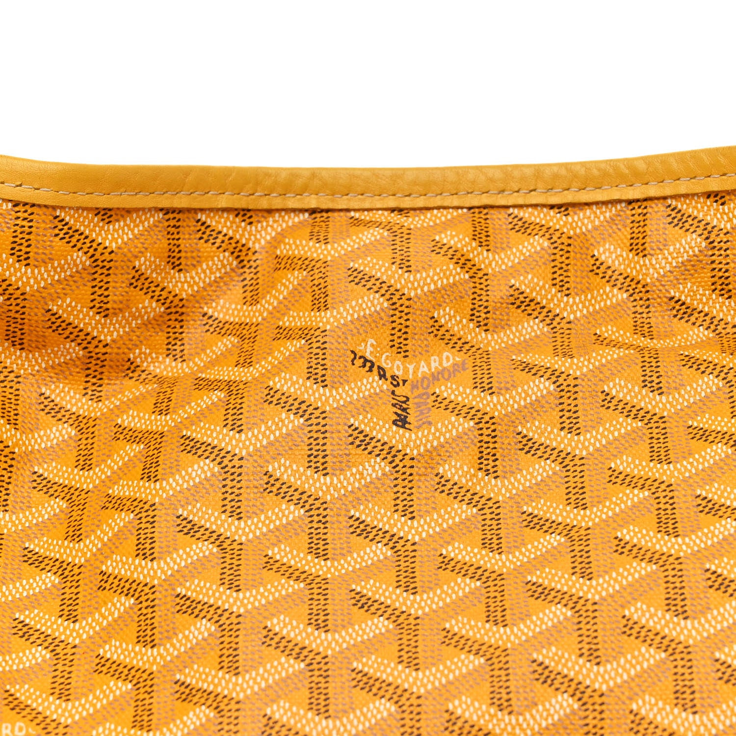 Goyard Goyardine Fidji Zip Hobo Yellow 8 of 12