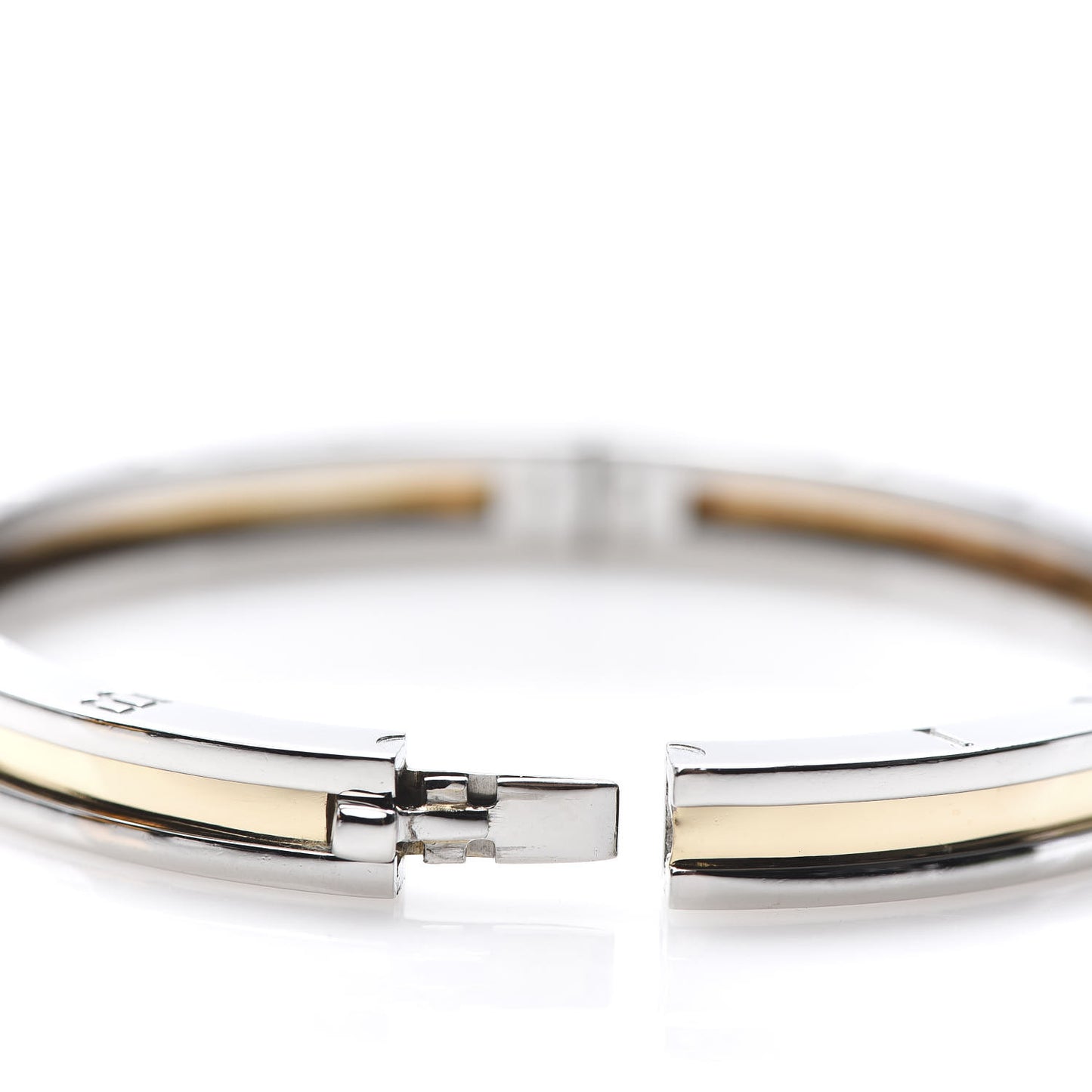 18K Yellow Gold Stainless Steel B.Zero1 Bangle Bracelet