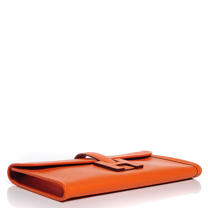 Hermes Epsom Jige Elan 29 Clutch Orange 4 of 8