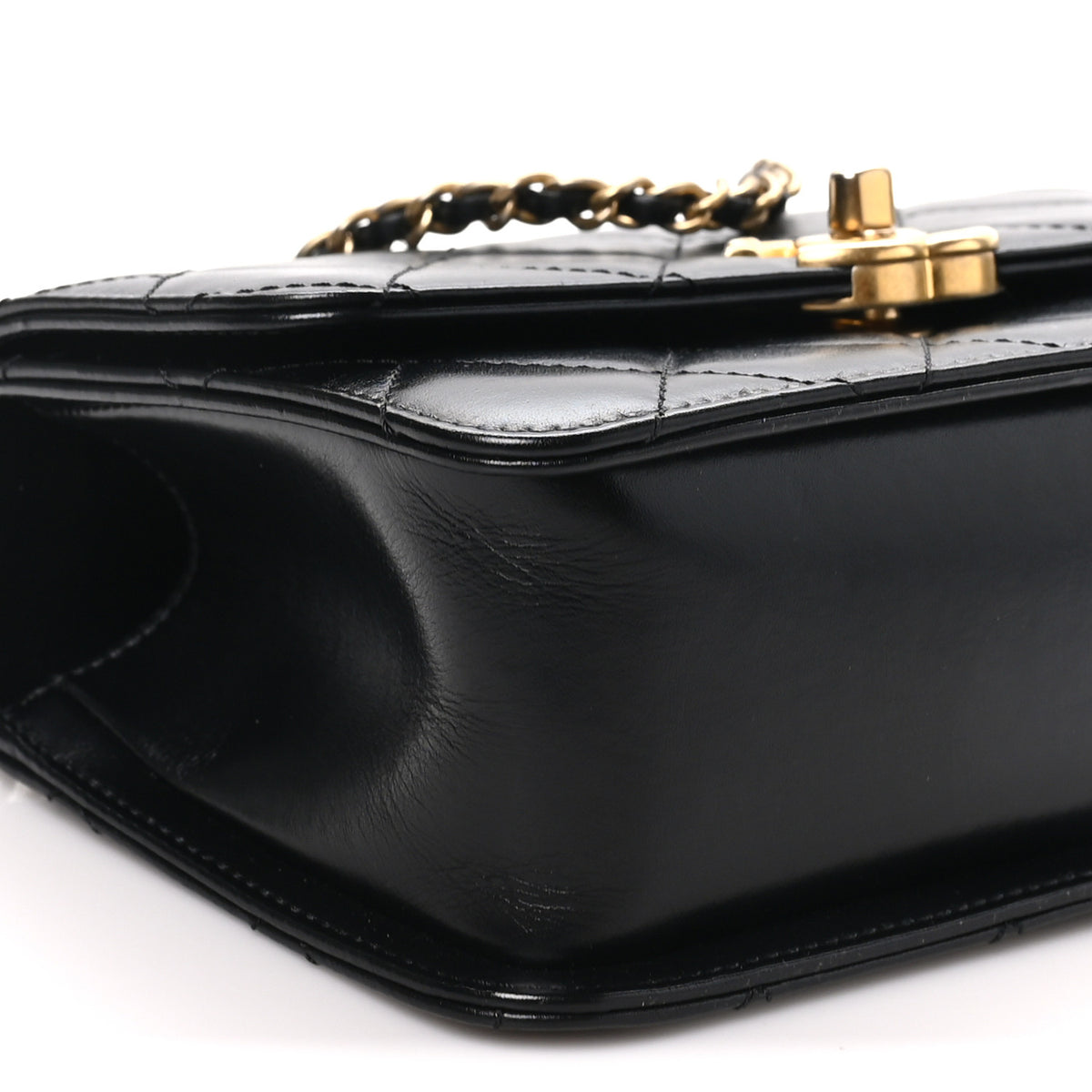 Chanel Calfskin Quilted Mini Perfect Fit Flap Black Black Black 9 of 11
