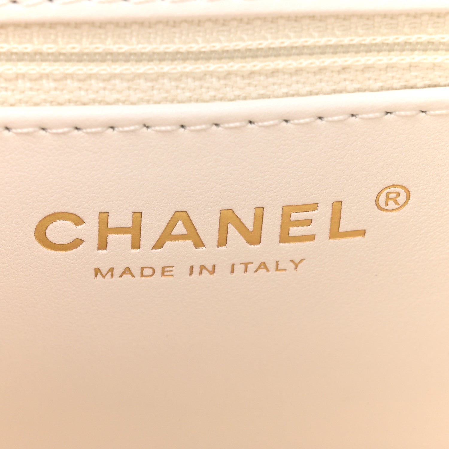 Chanel Shiny Aged Calfskin Quilted Nano Kelly Shopper White 6 of 10