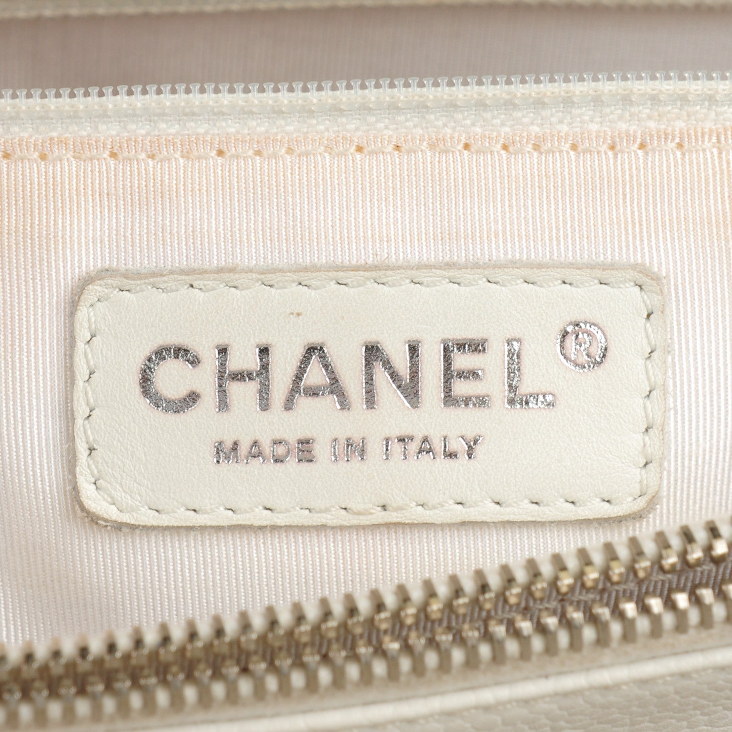 Chanel Caviar Quilted Grand Shopping Tote GST White 6 of 8
