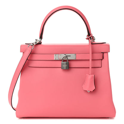Hermes Evercolor Verso Kelly Retourne 28 Rose D'ete Rouge Exotique 1 of 11