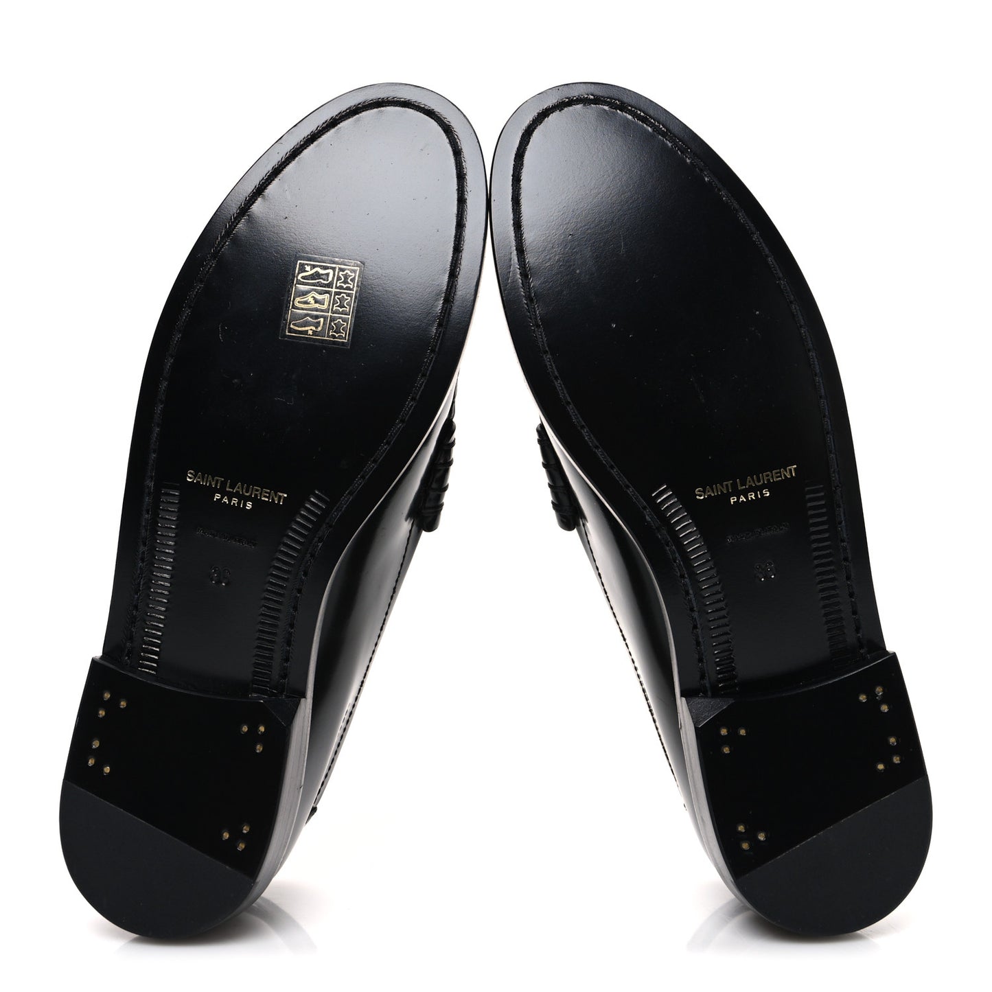 Magnum Lux Calfskin Le Loafer 15 Moccasins 36 Black