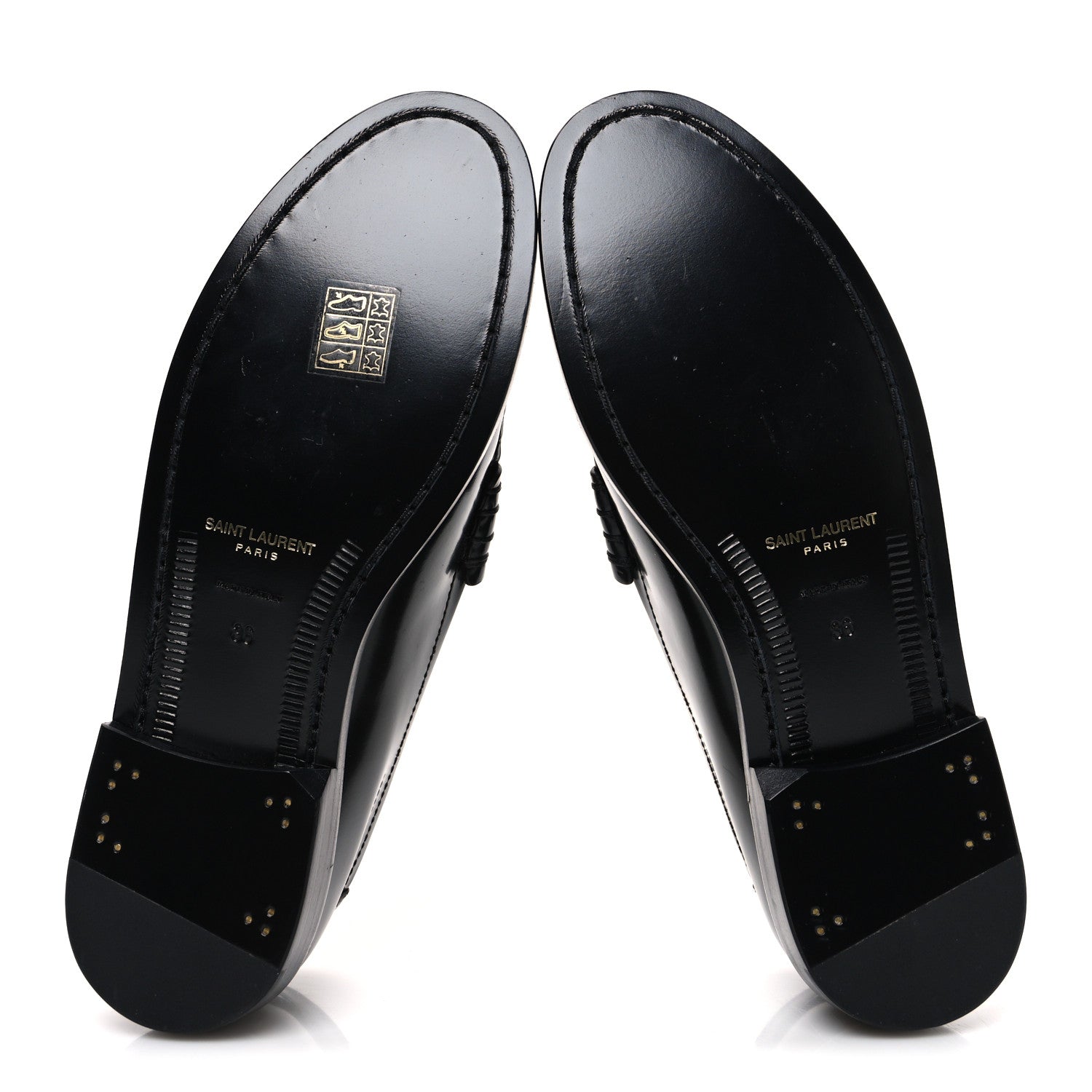 Saint Laurent Magnum Lux Calfskin Le Loafer 15 Moccasins 36 Black 7 of 11