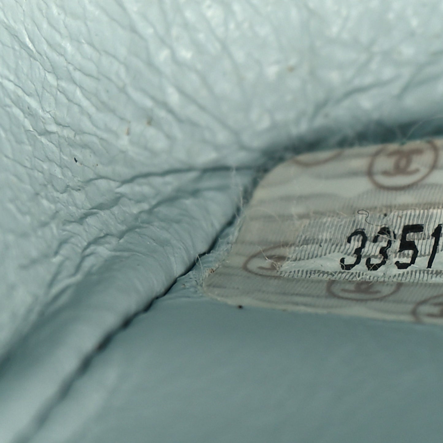 Lambskin Quilted Jumbo Single Flap Light Blue