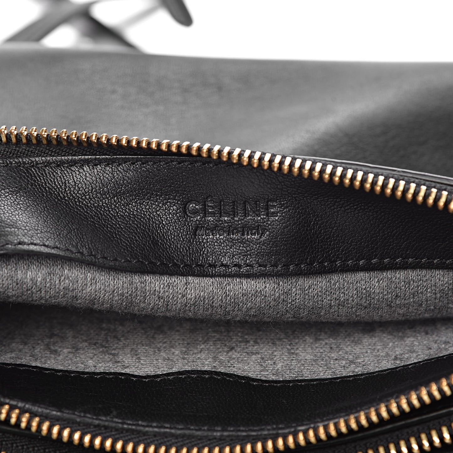 Lambskin Small Trio Crossbody Bag Black