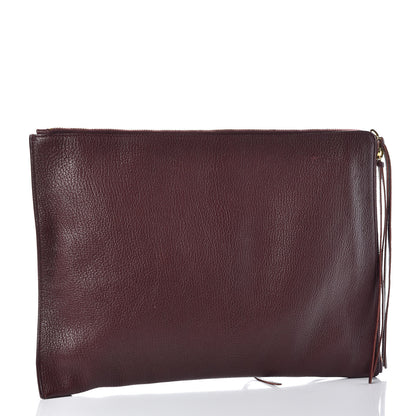 Balenciaga Chevre Gold Metallic Edge Hardware Pouch 3 of 8