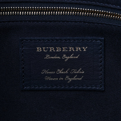 Burberry Derby Calfskin House Check Medium Welburn Tote Tan 7 of 11