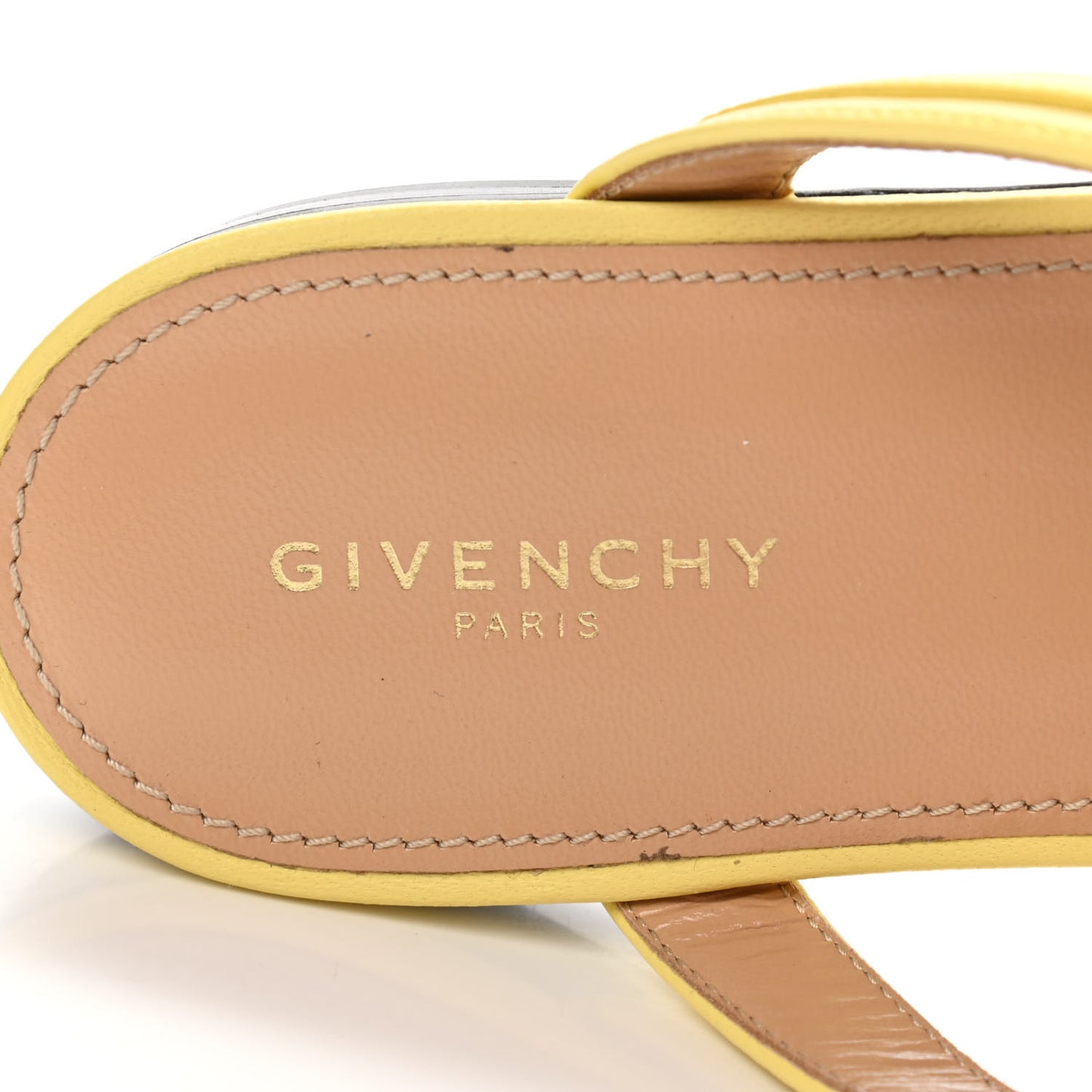 Calfksin Elba Thong Sandals 39 Pale Yellow