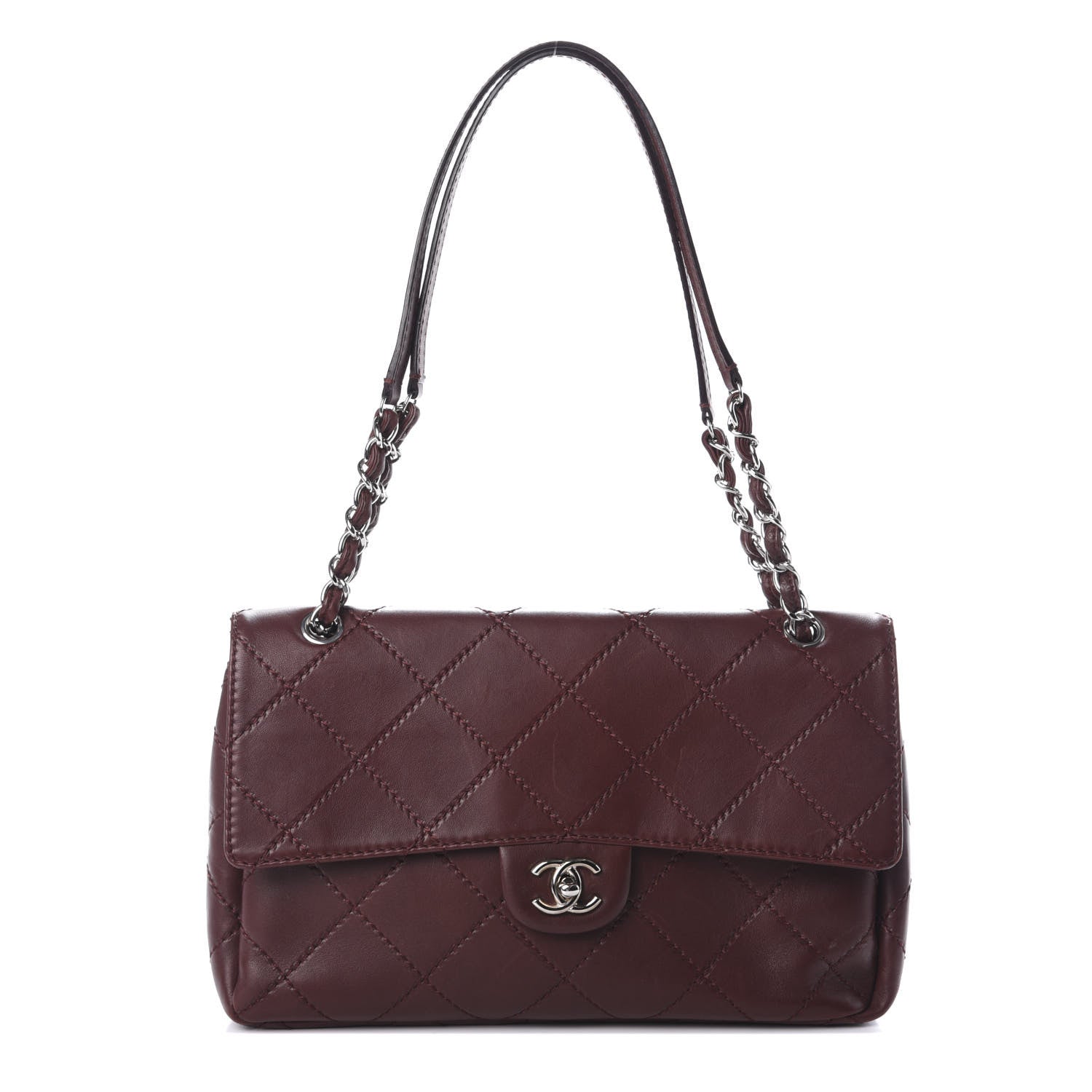 Chanel Lambskin Orient Express Flap Burgundy 1 of 10