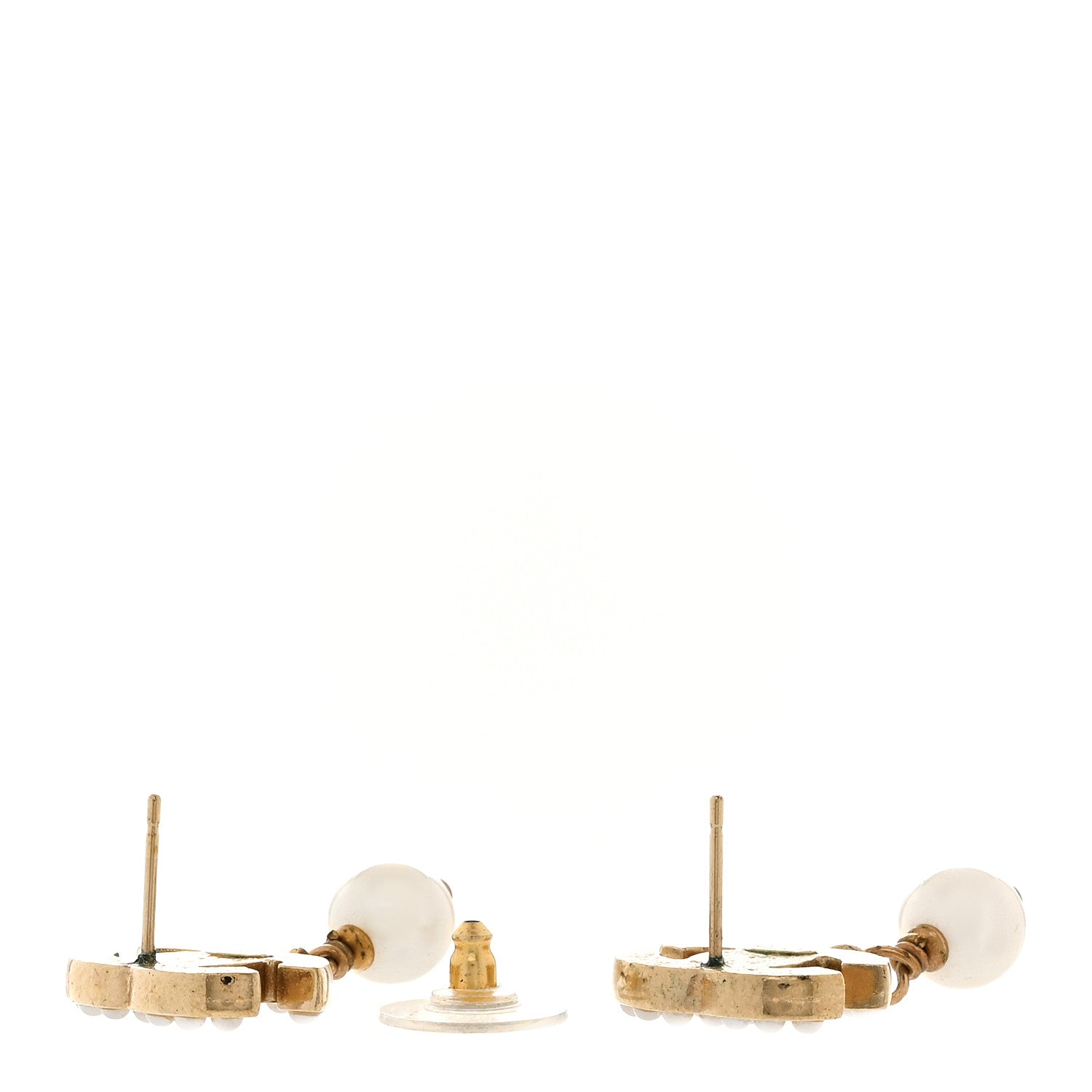 Chanel Pearl CC Drop Earring Gold 4 of 7