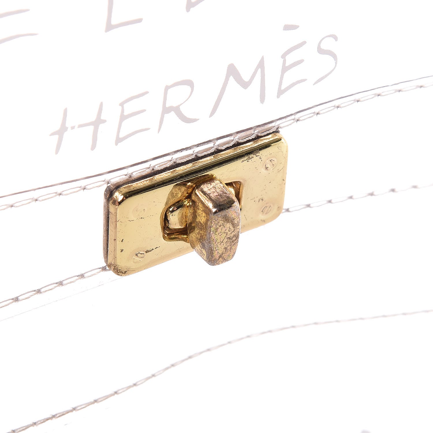 Hermes Vinyl Souvenir De L'Exposition Kelly Transparent 6 of 12