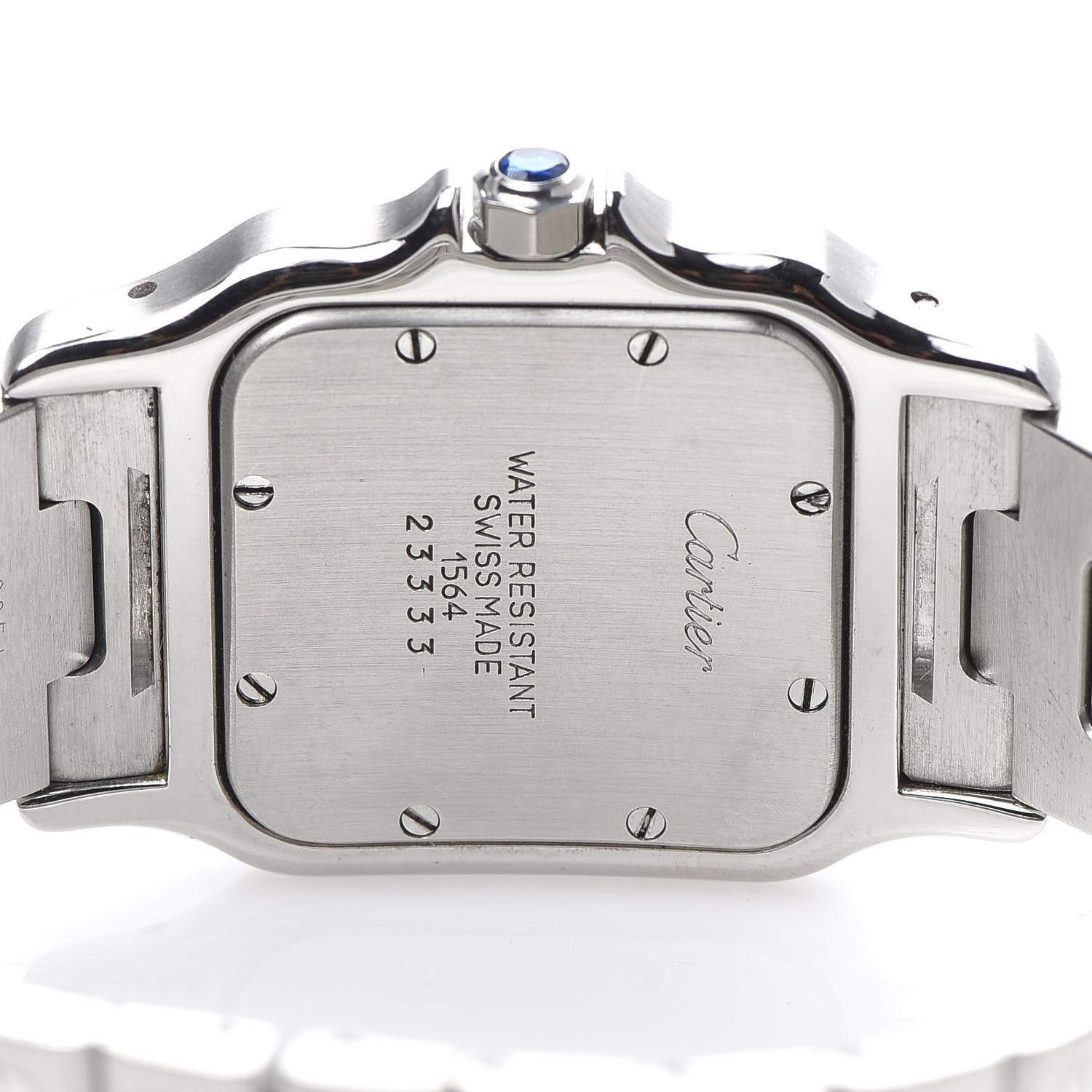Cartier Stainless Steel 29mm Santos De Galbee Quartz Watch 4 of 6