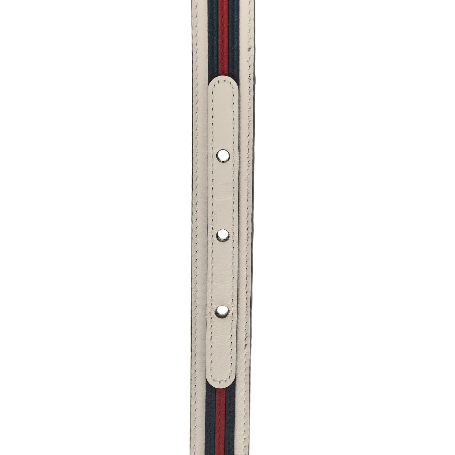 Calfskin 20mm Torchon Double G Sylvie Belt 95 38 Off White Blue Red